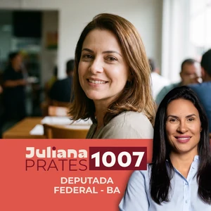 Moldura da campanha Juliana Prates.