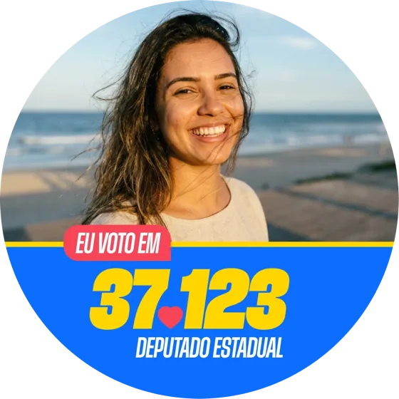 Foto de perfil com a moldura da campanha