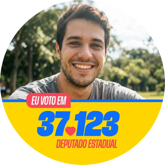 Foto de perfil com a moldura da campanha